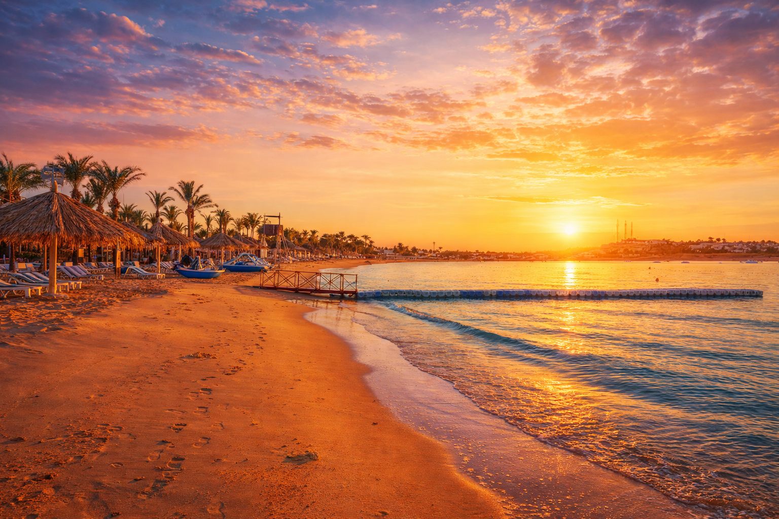 Пляж в Хургаде