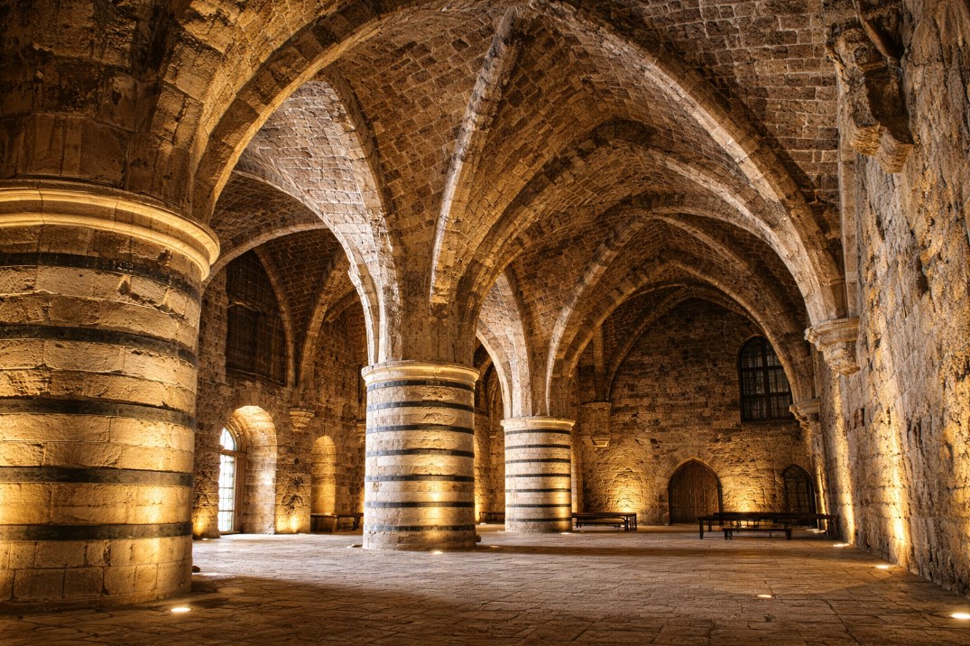 Залы крестоносцевв в Акко