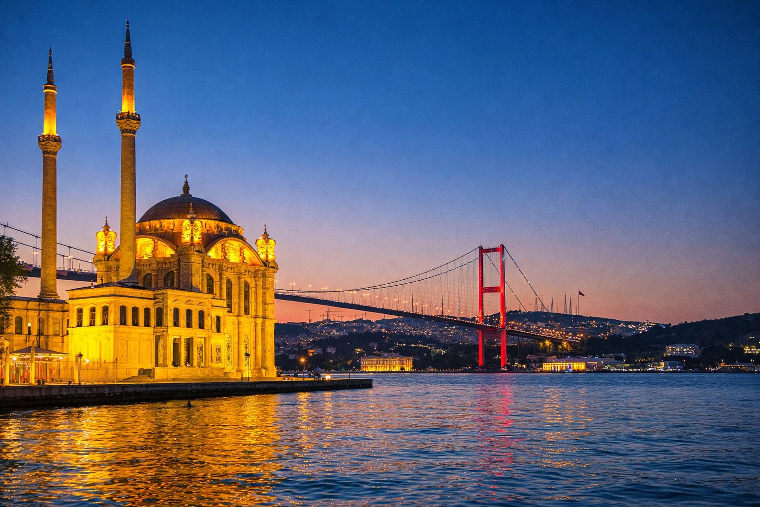 Мечеть Ортакёй в Стамбуле Мечеть Ортакёй в Стамбуле