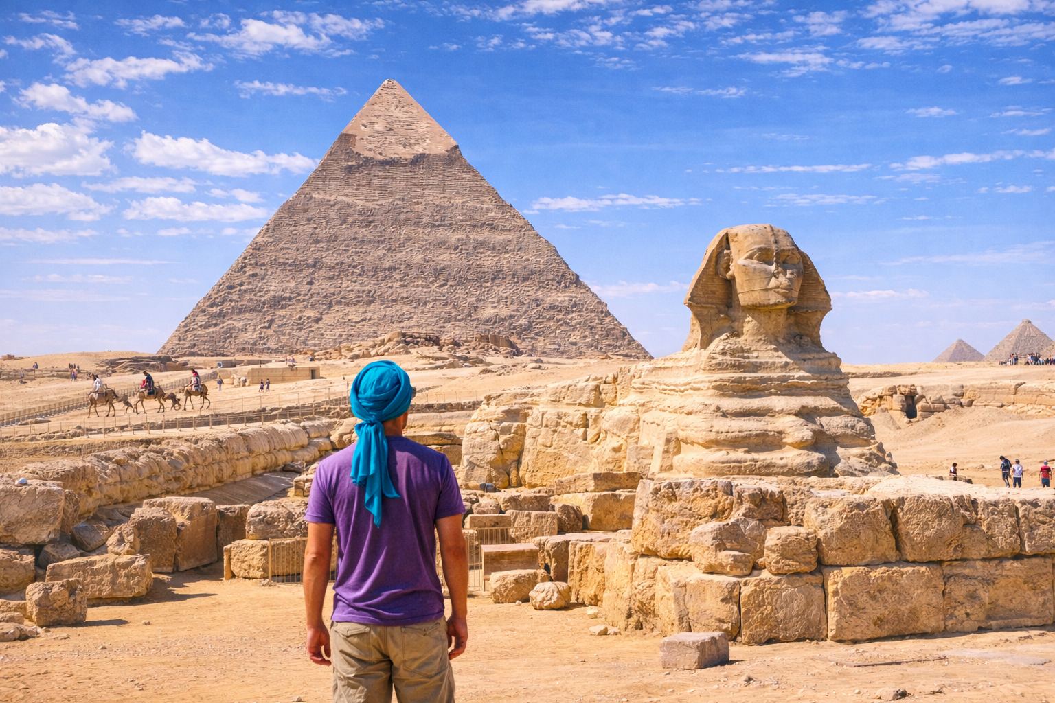 Пирамиды Гизы в Египте