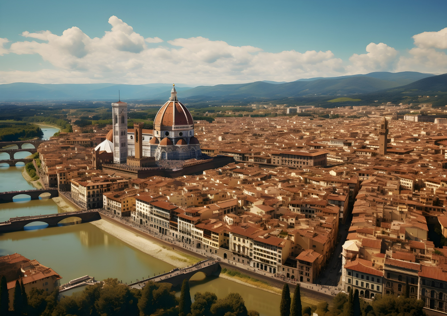 Город Флоренция в Италии